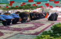 اقامه نماز ظهر و عصر عاشورا با مشارکت شهرداری قم در هسته مرکزی شهر