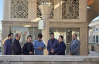 بازدید مشترک مدیران شهری از محدوده اطراف حرم مطهر