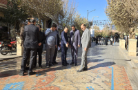 بازدید مشترک مدیران شهری از محدوده اطراف حرم مطهر