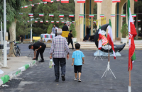 آیین افتتاح المان شهید گمنام در بوستان لاله قم برگزار شد