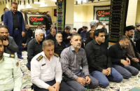 آئین عزاداری هیئت سید الشهدا(ع) کارکنان شهرداری قم برگزار شد