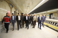 بازدید اعضای کمیسیون امور داخلی و شوراهای مجلس از متروی قم 