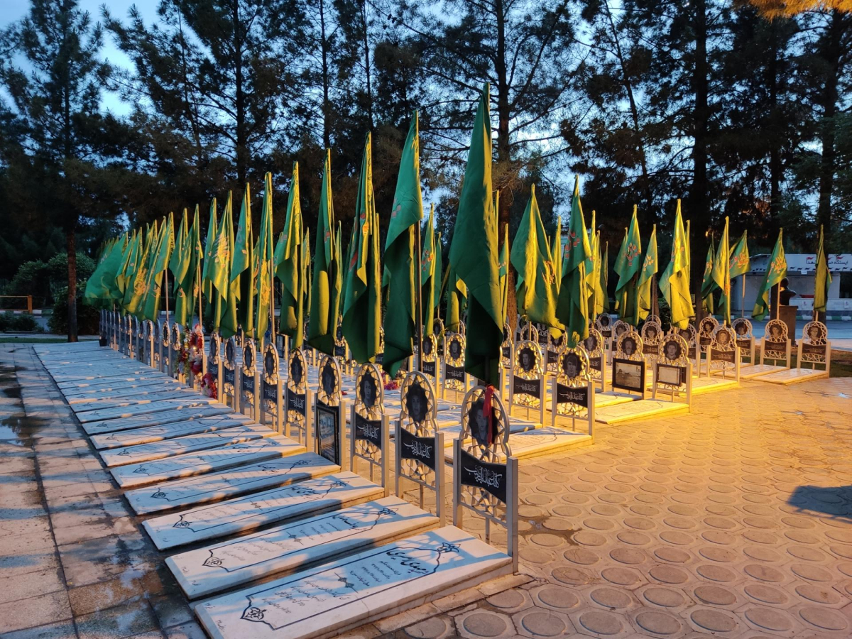 برگزاری مراسم سوگواری شهادت حضرت زهرا(س) در جوار مزار شهدای گمنام بهشت معصومه(س) قم