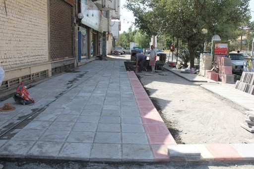 پیشرفت ۷۰ درصدی پروژه پیاده‌روسازی بلوار شهید محلاتی با اعتباری بالغ بر ۲۰ میلیارد ریال